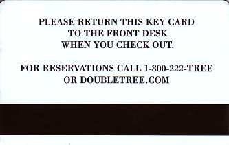 Hotel Keycard Hilton Doubletree Generic Back