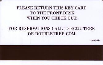 Hotel Keycard Hilton Doubletree Generic Back