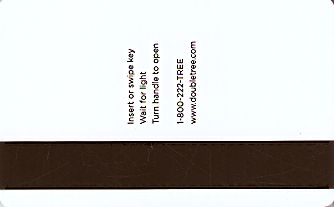 Hotel Keycard Hilton Doubletree Generic Back
