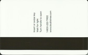 Hotel Keycard Hilton Doubletree Generic Back