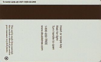 Hotel Keycard Hilton Doubletree Generic Back
