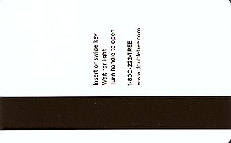 Hotel Keycard Hilton Doubletree Generic Back
