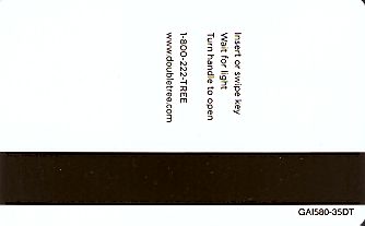 Hotel Keycard Hilton Doubletree Generic Back