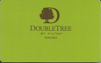 Hotel Keycard Hilton Doubletree Ankara Turkey Front