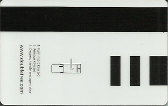 Hotel Keycard Hilton Doubletree Avanos Turkey Back