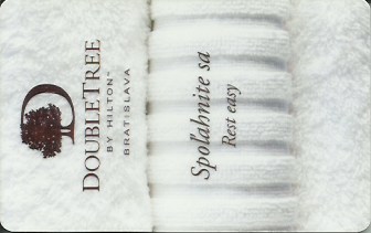 Hotel Keycard Hilton Doubletree Bratislava Slovakia Front