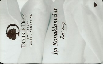 Hotel Keycard Hilton Doubletree Izmir Turkey Front