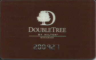 Hotel Keycard Hilton Doubletree Kusadasi Turkey Front