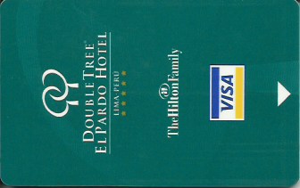 Hotel Keycard Hilton Doubletree Lima Peru Front