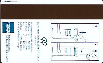Hotel Keycard Hilton Doubletree Lima Peru Back