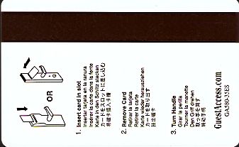 Hotel Keycard Hilton Embassy Generic Back