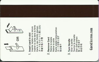 Hotel Keycard Hilton Embassy Generic Back