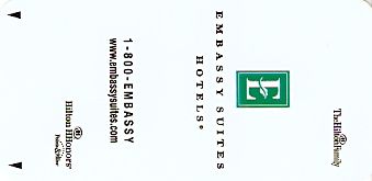 Hotel Keycard Hilton Embassy Generic Front