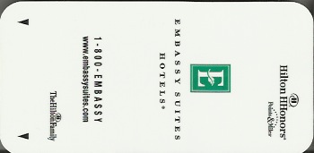 Hotel Keycard Hilton Embassy Generic Front