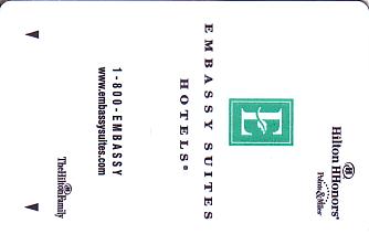 Hotel Keycard Hilton Embassy Generic Front