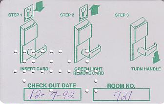 Hotel Keycard Hilton Embassy Generic Back
