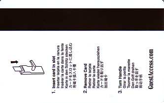 Hotel Keycard Hilton Embassy Generic Back