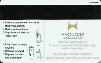 Hotel Keycard Hilton Garden Inn Generic Back