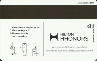 Hotel Keycard Hilton Garden Inn Generic Back