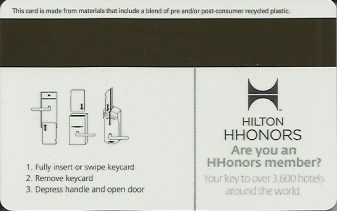 Hotel Keycard Hilton Garden Inn Generic Back