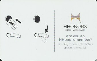 Hotel Keycard Hilton Garden Inn Generic Back