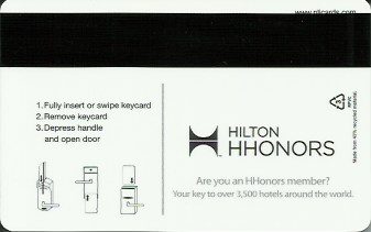 Hotel Keycard Hilton Garden Inn Generic Back