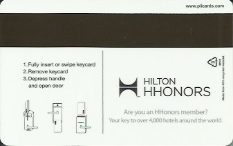 Hotel Keycard Hilton Garden Inn Generic Back