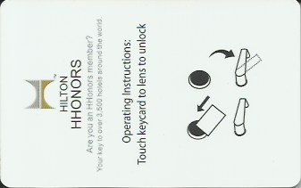 Hotel Keycard Hilton Garden Inn Generic Back