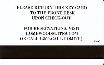 Hotel Keycard Hilton Homewood Generic Back