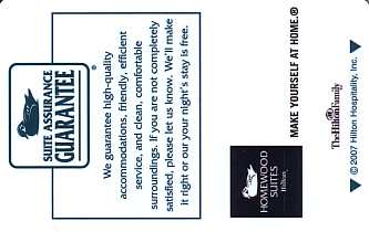 Hotel Keycard Hilton Homewood Generic Front