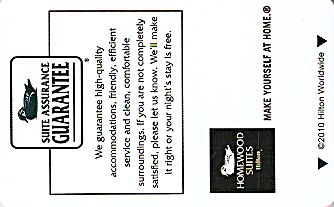 Hotel Keycard Hilton Homewood Generic Front