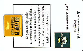 Hotel Keycard Hilton Homewood Generic Front