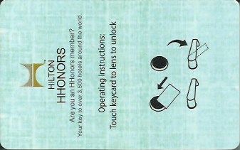 Hotel Keycard Hilton Homewood Generic Back