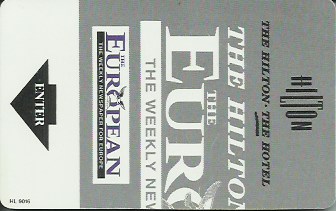 Hotel Keycard Hilton Generic Front