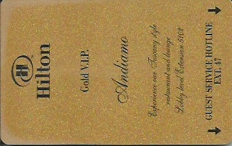 Hotel Keycard Hilton Generic Front