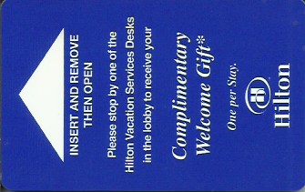 Hotel Keycard Hilton Generic Front