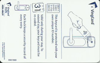 Hotel Keycard Hilton Generic Back