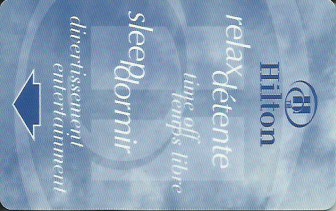 Hotel Keycard Hilton Generic Front