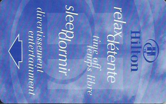 Hotel Keycard Hilton Generic Front