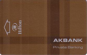 Hotel Keycard Hilton Adana Turkey Front