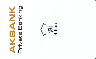 Hotel Keycard Hilton Adana Turkey Front