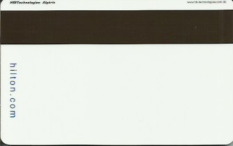 Hotel Keycard Hilton Alger Algeria Back