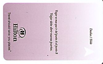 Hotel Keycard Hilton  Argentina Front