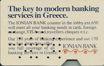 Hotel Keycard Hilton Athens Greece Back