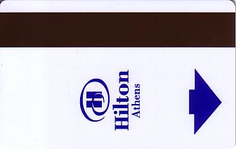 Hotel Keycard Hilton Athens Greece Back