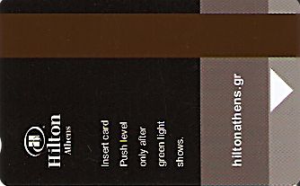 Hotel Keycard Hilton Athens Greece Back