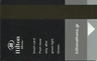 Hotel Keycard Hilton Athens Greece Back