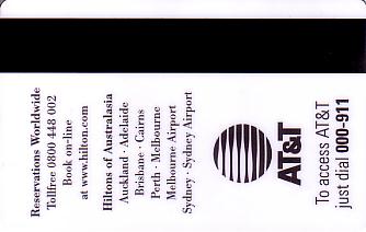 Hotel Keycard Hilton Auckland New Zealand Back