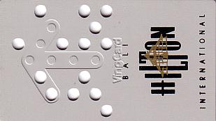 Hotel Keycard Hilton Bali Indonesia Front