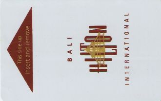 Hotel Keycard Hilton Bali Indonesia Front